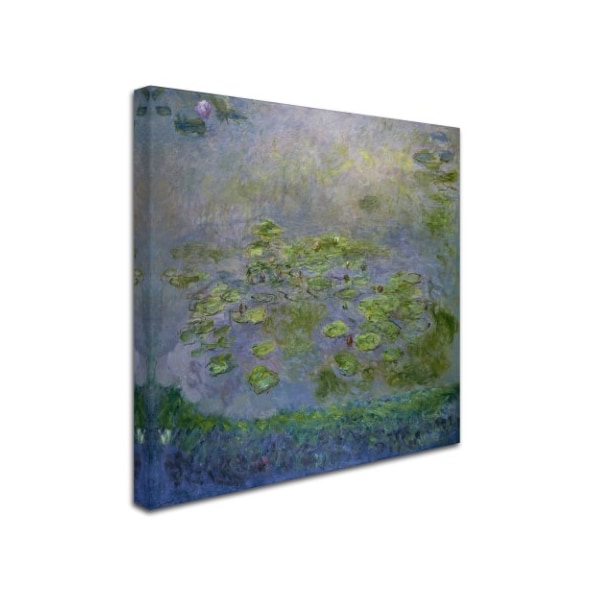 Monet 'Nympheas Waterlilies' Canvas Art,35x35